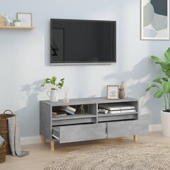 TV plaukts , 100x34,5x44,5 cm, pelēks цена и информация | Тумбы под телевизор | 220.lv