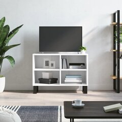 TV plauktiņš, balts, 69,5x30x50 cm, inženierijas koks цена и информация | Тумбы под телевизор | 220.lv