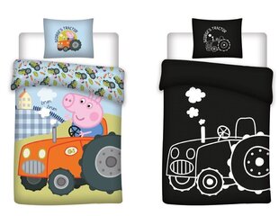 Peppa Pig kokvilnas gultasveļa 100 x 135 + 40 x 60 cena un informācija | Gultas veļas komplekti | 220.lv