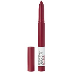 Ilgnoturīga matēta lūpu krāsa Maybelline New York Super Stay Ink Crayon 2 g, 50 Own Your Empire cena un informācija | Lūpu krāsas, balzāmi, spīdumi, vazelīns | 220.lv