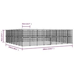 Mājdzīvnieku būris, 60 segmenti, 35x35cm, melns cena un informācija | Būri un aksesuāri grauzējiem | 220.lv