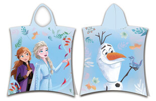 Детское полотенце Disney Frozen Blue Poncho 50x115 cm цена и информация | Полотенца | 220.lv