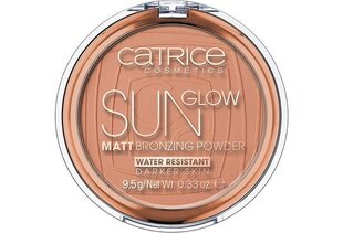 Pūderis Catrice Sun Glow (Matt Bronzing Powder) 9.5 g cena un informācija | Bronzeri, vaigu sārtumi | 220.lv