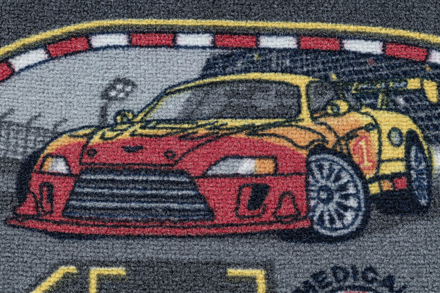 Neslīdošs paklājs Racers 97 Lelas, automašīnas pelēks cena un informācija | Paklāji | 220.lv