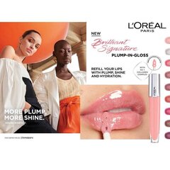 Lūpu spīdums L'Oreal Paris Brilliant Signature 412 I HEIGHTEN 7 ml cena un informācija | Lūpu krāsas, balzāmi, spīdumi, vazelīns | 220.lv