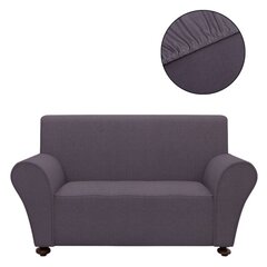 131083 Stretch Couch Slipcover Anthracite Polyester Jersey cena un informācija | Gultas pārklāji, pledi | 220.lv