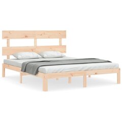 gultas rāmis ar galvgali, 5FT, King size izmērs, masīvkoks цена и информация | Кровати | 220.lv