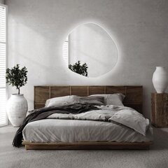 Spogulis LED Tulup, 97x96 cm, sudraba цена и информация | Зеркала | 220.lv