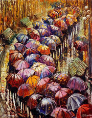 Dimantu mozaīkas komplekts uz rāmja TM Varvikas - Autumn Umbrellas LG152e, 40x50 cm cena un informācija | Dimantu mozaīkas | 220.lv