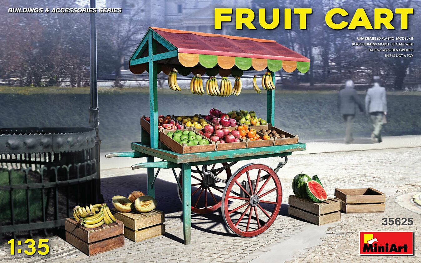 Līmējams modelis MiniArt 35625 Fruit Cart 1/35 цена и информация | Līmējamie modeļi | 220.lv