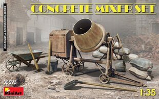 Līmējošais modelis MiniArt 35593 Concrete Mixer Set 1/35 cena un informācija | Līmējamie modeļi | 220.lv