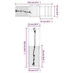 rotaļu mājiņa ar kāpšanas sienu, impregnēts priedes koks cena un informācija | Spēles brīvā dabā | 220.lv