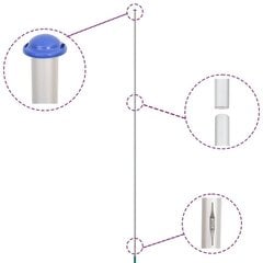 Lielbritānijas karogs un masts, 6,23 m, alumīnijs цена и информация | Флаги и аксессуары | 220.lv