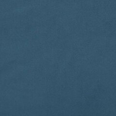 galvgalis ar malām, 147x23x118/128 cm, tumši zils samts cena un informācija | Gultas | 220.lv