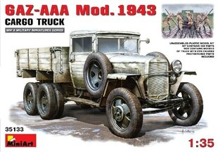 Līmējams modelis MiniArt 35133 GAZ-AAA Mod. 1943 Cargo Truck 1/35 cena un informācija | Līmējamie modeļi | 220.lv