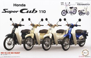 Сборная модель для склеивания Fujimi EX-2 Honda Super Cub110 (Classical White) 1/12, 141824 цена и информация | Склеиваемые модели | 220.lv