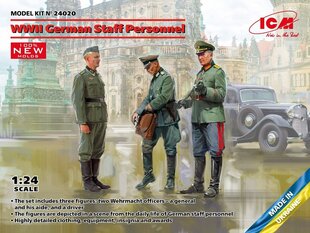 Līmējošais modelis ICM 24020 WWII German Staff Personnel 1/24 cena un informācija | Līmējamie modeļi | 220.lv