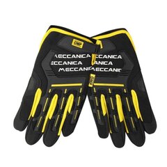 Mechanic's Gloves OMP MECH Dzeltens/Melns S cena un informācija | Moto cimdi, aizsargi | 220.lv