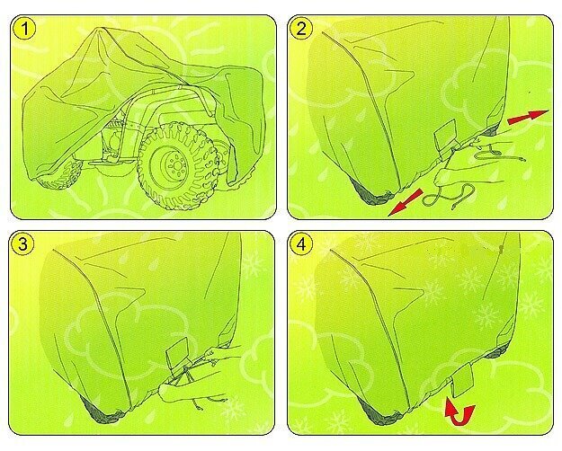 Kvadracikla pārvalks L Kegel-Blazusiak 5-4194-248-3020 цена и информация | Moto piederumi | 220.lv