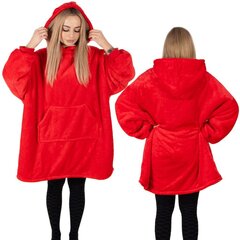 Одеяло с капюшоном большого размера hoodie blanket Springos HA7321, красное цена и информация | Одеяла | 220.lv