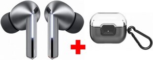 Samsung Galaxy Buds3 Pro Silver + Samsung Clip Case cena un informācija | Austiņas | 220.lv