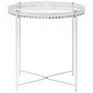 322800 Side Table Silver 40x40x41 cm Glass cena un informācija | Žurnālgaldiņi | 220.lv