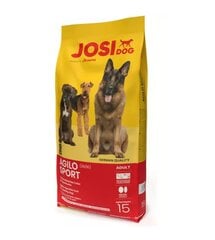 Josera JosiDog Agilo Sport ar mājputnu gaļu un rīsiem, 15 kg cena un informācija | Sausā barība suņiem | 220.lv