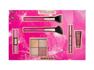 Dekoratīvās kosmētikas komplekts Makeup Revolution Blush &amp; Glow Gift Set, 9.6 g cena un informācija | Bronzeri, vaigu sārtumi | 220.lv