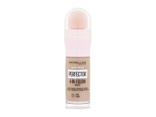 База под макияж Maybelline Instant Age Rewind Perfector 4-в-1 Glow 01 Light, 20 мл цена и информация | Пудры, базы под макияж | 220.lv