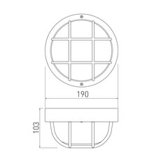 GTV griestu lampa IBIZA, max 40W E27, IP44, balta OS-IBKR060-00 cena un informācija | Griestu lampas | 220.lv