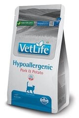 Farmina Vet Life Natural Cat Hypo ar cūkgaļu un kartupeļiem, 1,5 kg цена и информация | Сухой корм для кошек | 220.lv