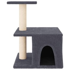 Kaķu māja , 48 cm, pelēka cena un informācija | Kaķu mājas, nagu asināmie | 220.lv