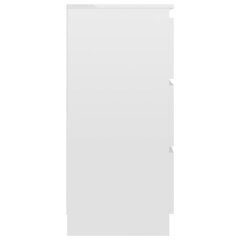 Sānu skapis , baltā krāsā, 60x35x76 cm, MDP, spīdīgs cena un informācija | Skapīši viesistabai | 220.lv