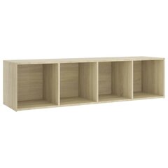 TV plaukti, 2 gab., ozolkoka, 142,5x35x36,5 cm, skaidu plāksne cena un informācija | TV galdiņi | 220.lv