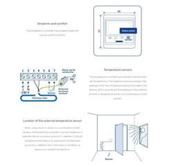 Programmējams temperatūras regulators HW800 Grand Meyer® cena un informācija | Taimeri, termostati | 220.lv