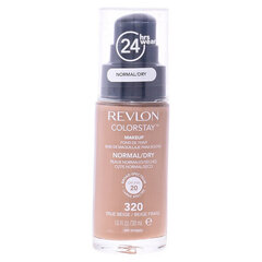 Šķidrais grima pamats Revlon Colorstay 30 ml Nr.320 True Beige cena un informācija | Grima bāzes, tonālie krēmi, pūderi | 220.lv