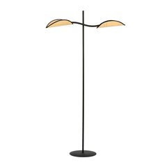 Emibig stāvlampa Lotus LP2 Black/Rattan cena un informācija | Stāvlampas | 220.lv