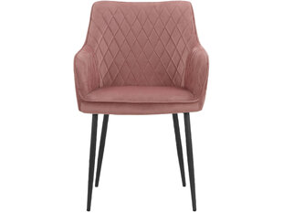 2-jų ēdamistabas krēslu komplekts Loft24 Elvira, rozā cena un informācija | Virtuves un ēdamistabas krēsli | 220.lv