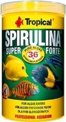 Barība zivīm Tropical Spirulina Super Forte Flakes, 1000 ml cena un informācija | Zivju barība | 220.lv