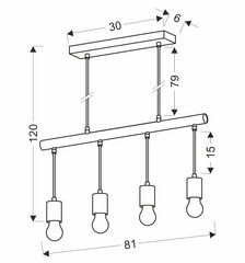 Candellux lighting светильник Izzy 34-77929 цена и информация | Люстры | 220.lv