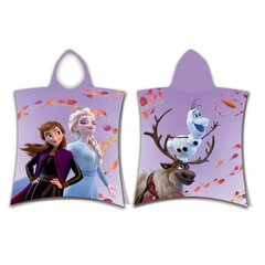 Bērnu dvielis-poncho Frozen 50x115 cm cena un informācija | Dvieļi | 220.lv