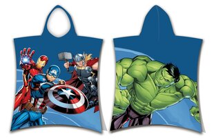 Bērnu pončo Avengers Hero, 50x115 cm cena un informācija | Dvieļi | 220.lv