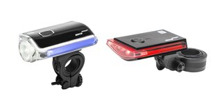 MacTronic Adventure velo gaismas komplekts Galaxy cena un informācija | Velo lukturi un atstarotāji | 220.lv