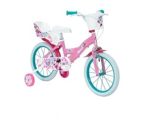 Velosipēds bērniem Huffy Minnie 16" Bike, balts/rozā cena un informācija | Velosipēdi | 220.lv