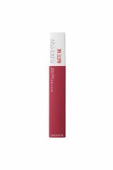 Матовая помада Maybelline Super Stay Matte Ink, 80 Ruler, 5 мл цена и информация | Помады, бальзамы, блеск для губ | 220.lv