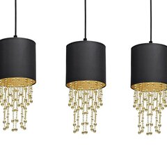 Milagro piekarināmā lampa Almeria Black/Gold cena un informācija | Lustras | 220.lv