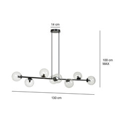 Emibig светильник Rossi 8 Bl Transparent цена и информация | Люстры | 220.lv