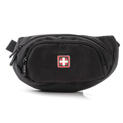 Vidukļa soma Swiss Bags Luzern, 3 l, melna cena un informācija | Sporta somas un mugursomas | 220.lv