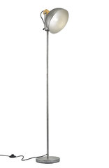 Stāvlampa Delhi, 150 cm, E27, antīka niķeļa/koka apdares cena un informācija | Stāvlampas | 220.lv