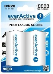 Baterijas everActive D "Ready to Use" cena un informācija | Baterijas | 220.lv